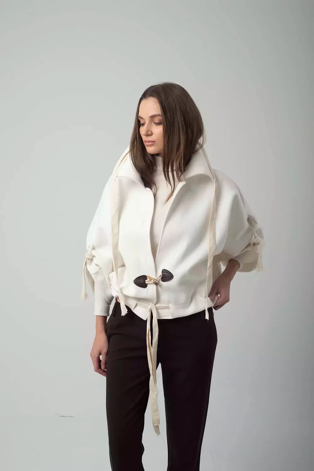 Funky Off-White Boho Jacket