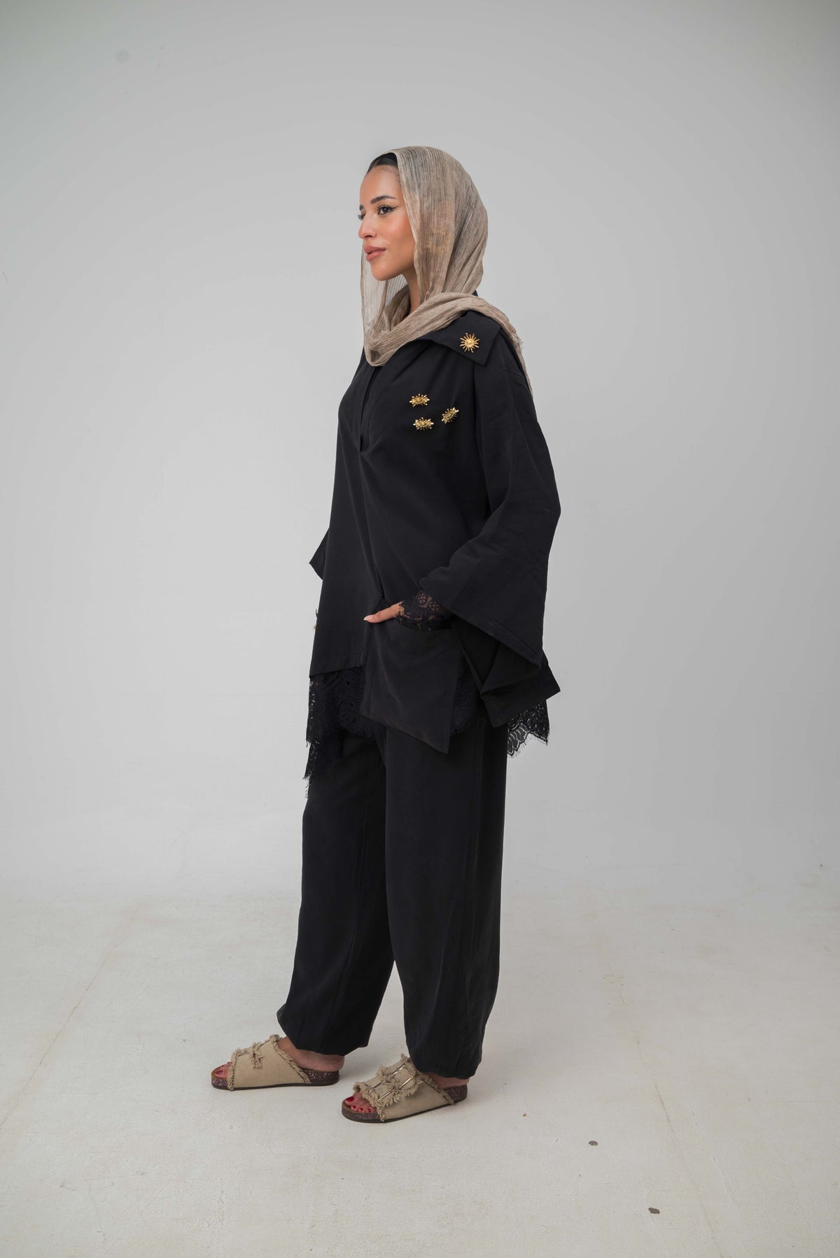 Camellia Pants Black