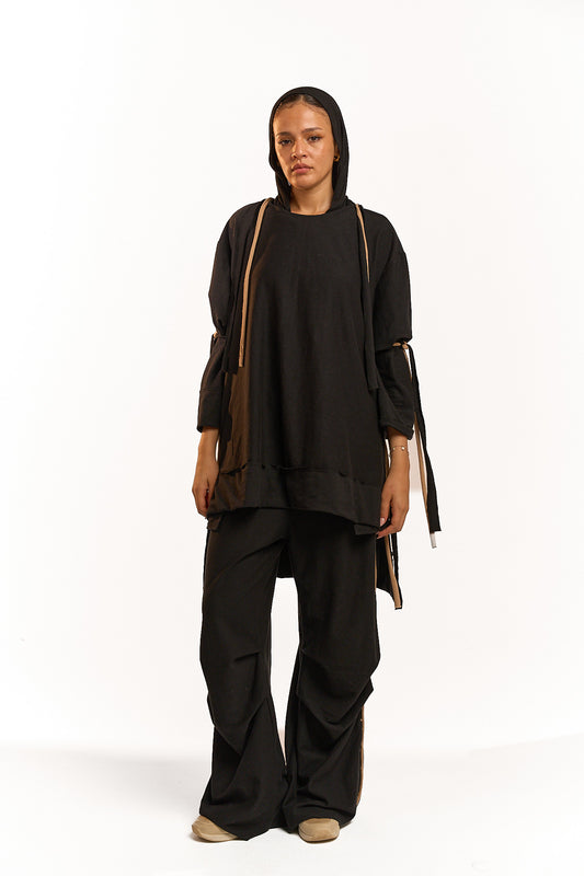 Raw set - Black in Beige