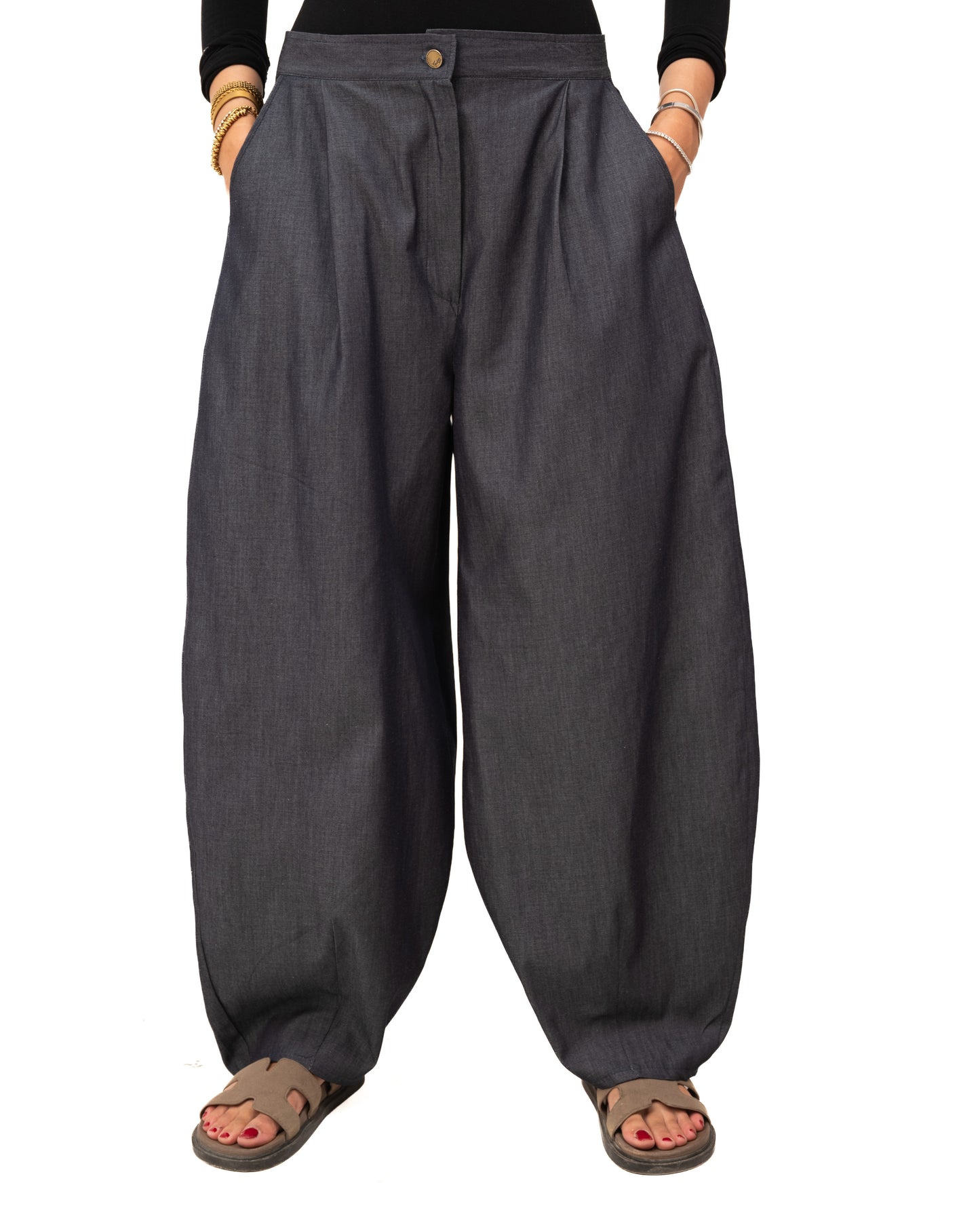 Ballon Pants- Dark Jeans