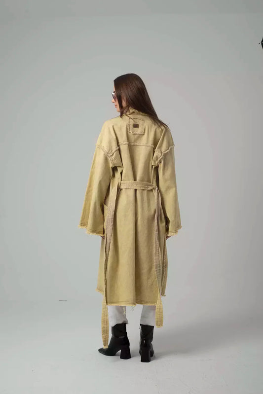 Beige Denim Coat