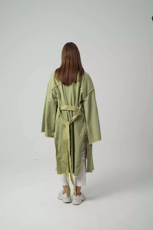 Green Denim Coat