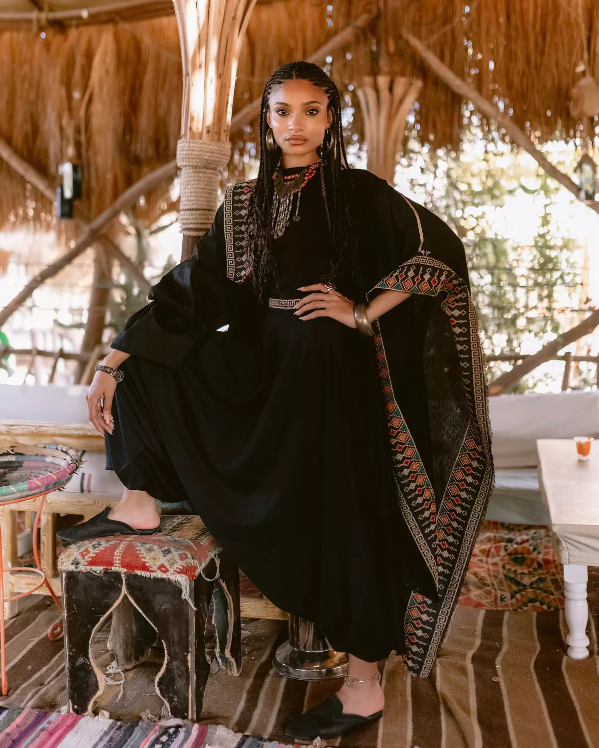 Aribian kaftan with traditional add