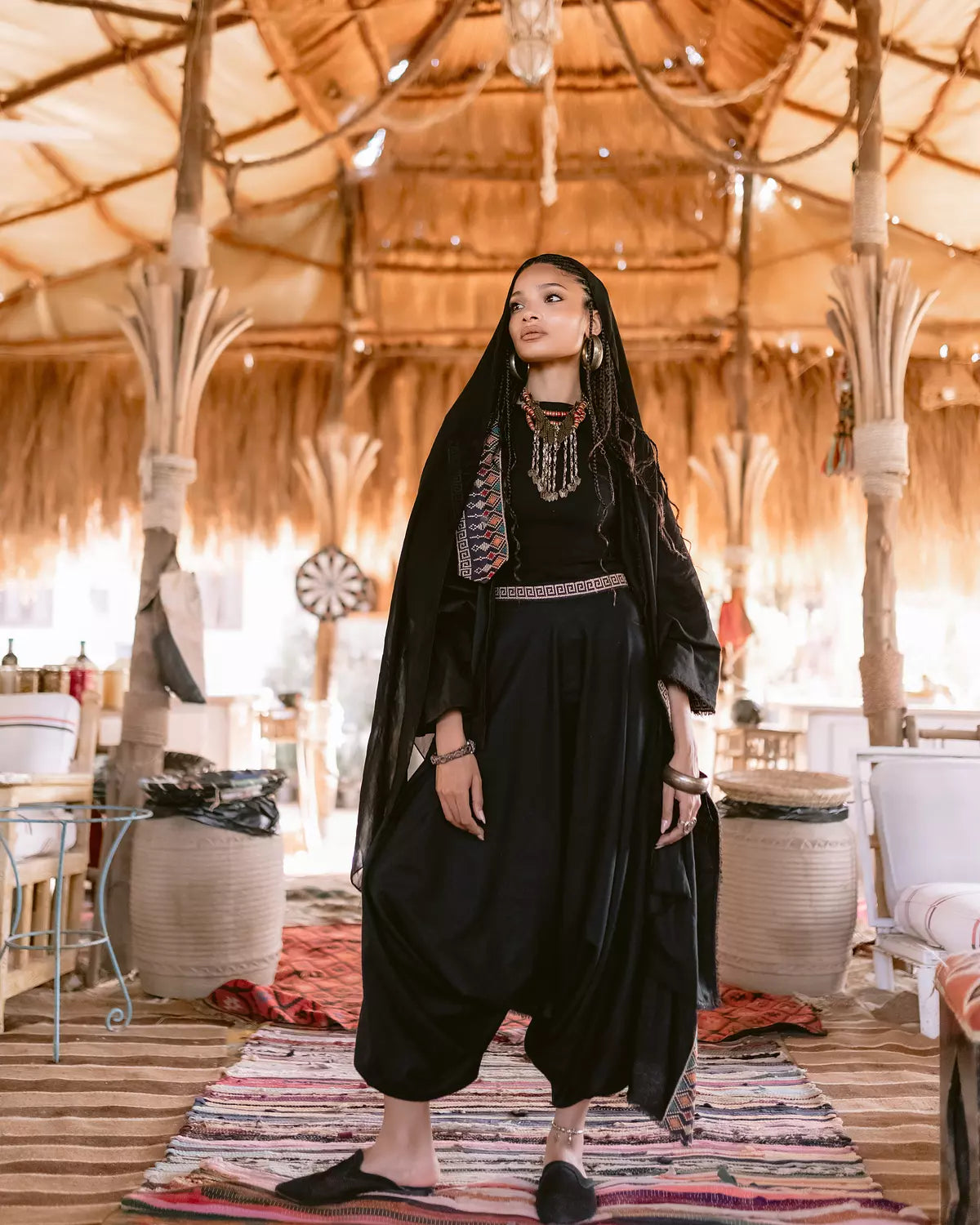 Aribian kaftan with traditional add