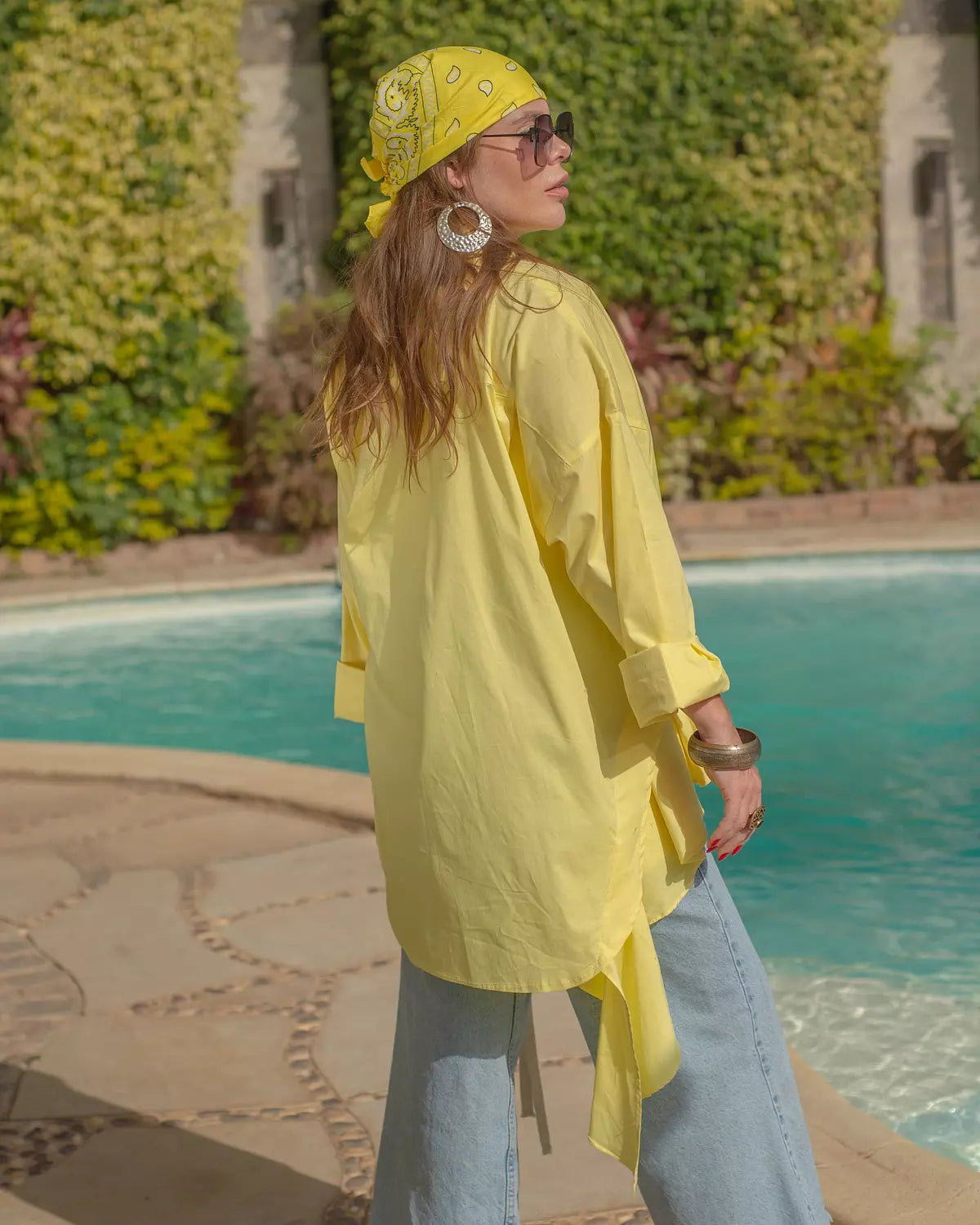 Yellow Ruffle Shirt