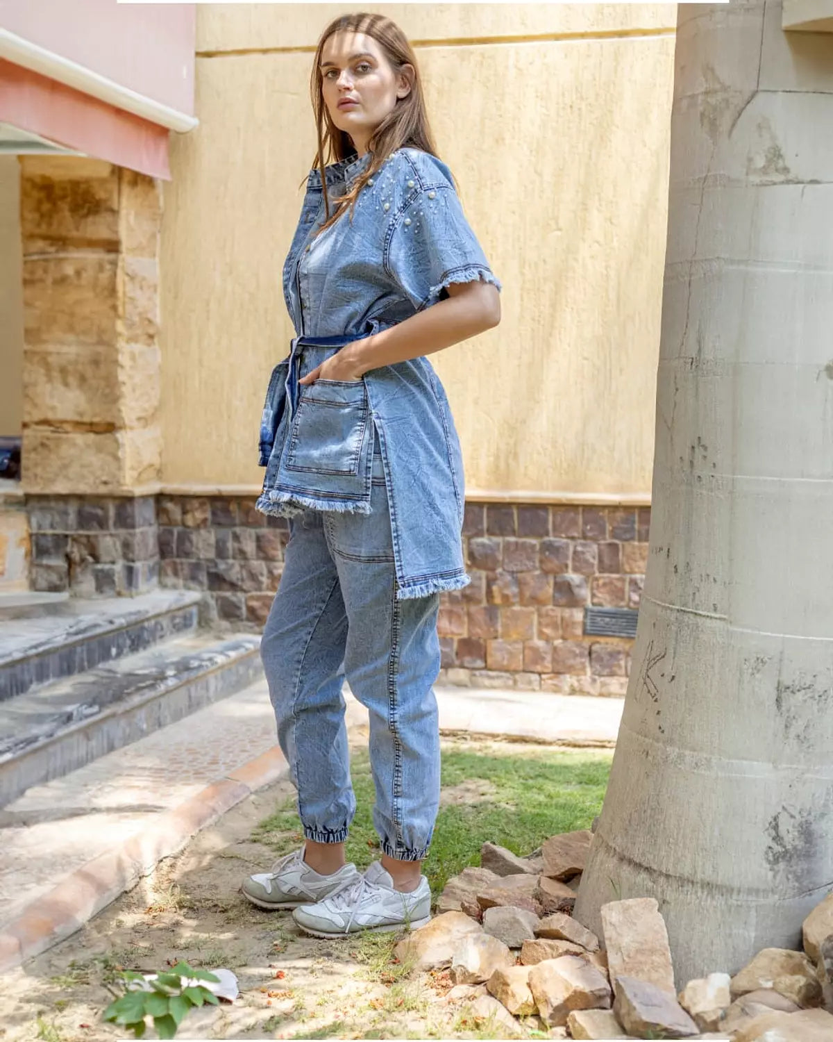 Pearl Denim Vest