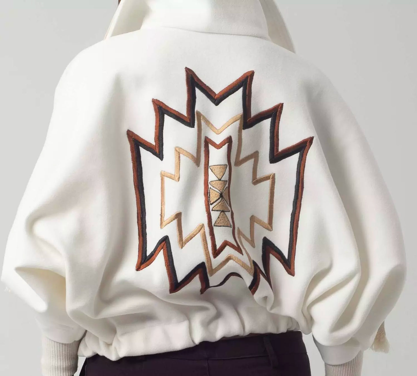 Funky Off-White Boho Jacket
