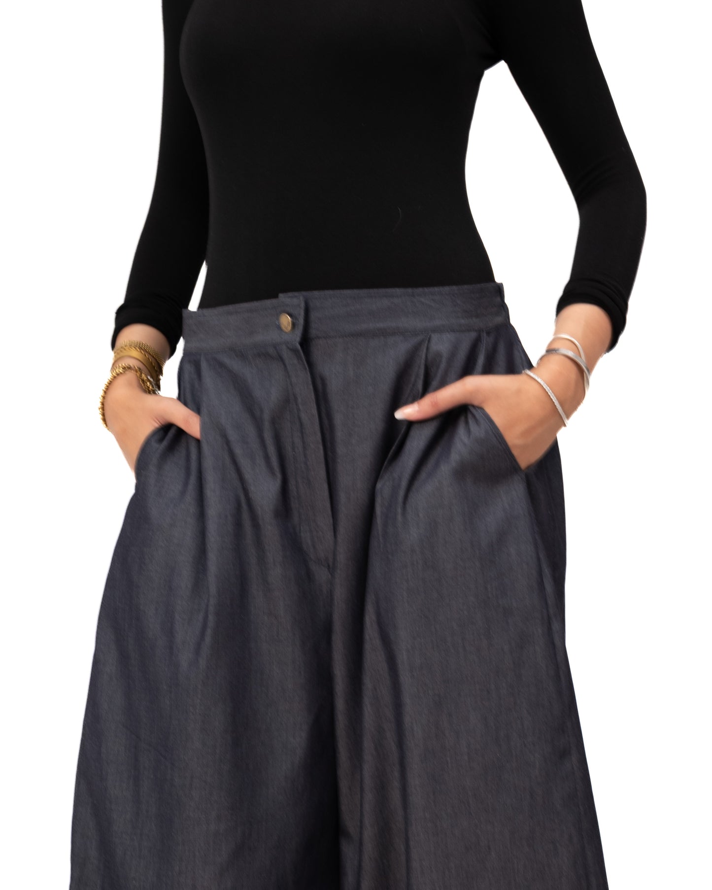Ballon Pants- Dark Jeans