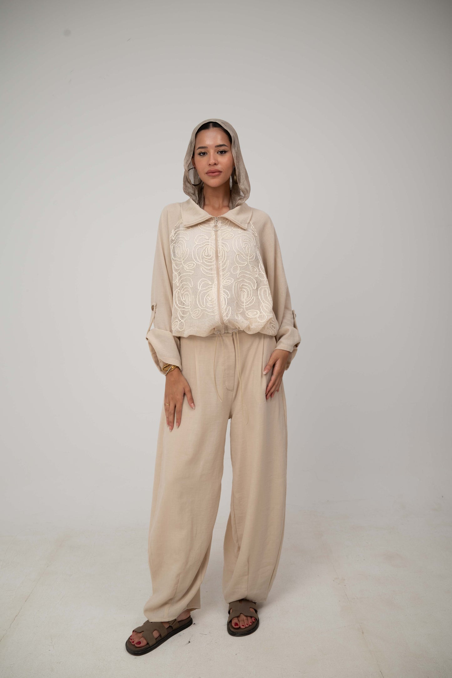 Ballon Pants - Beige