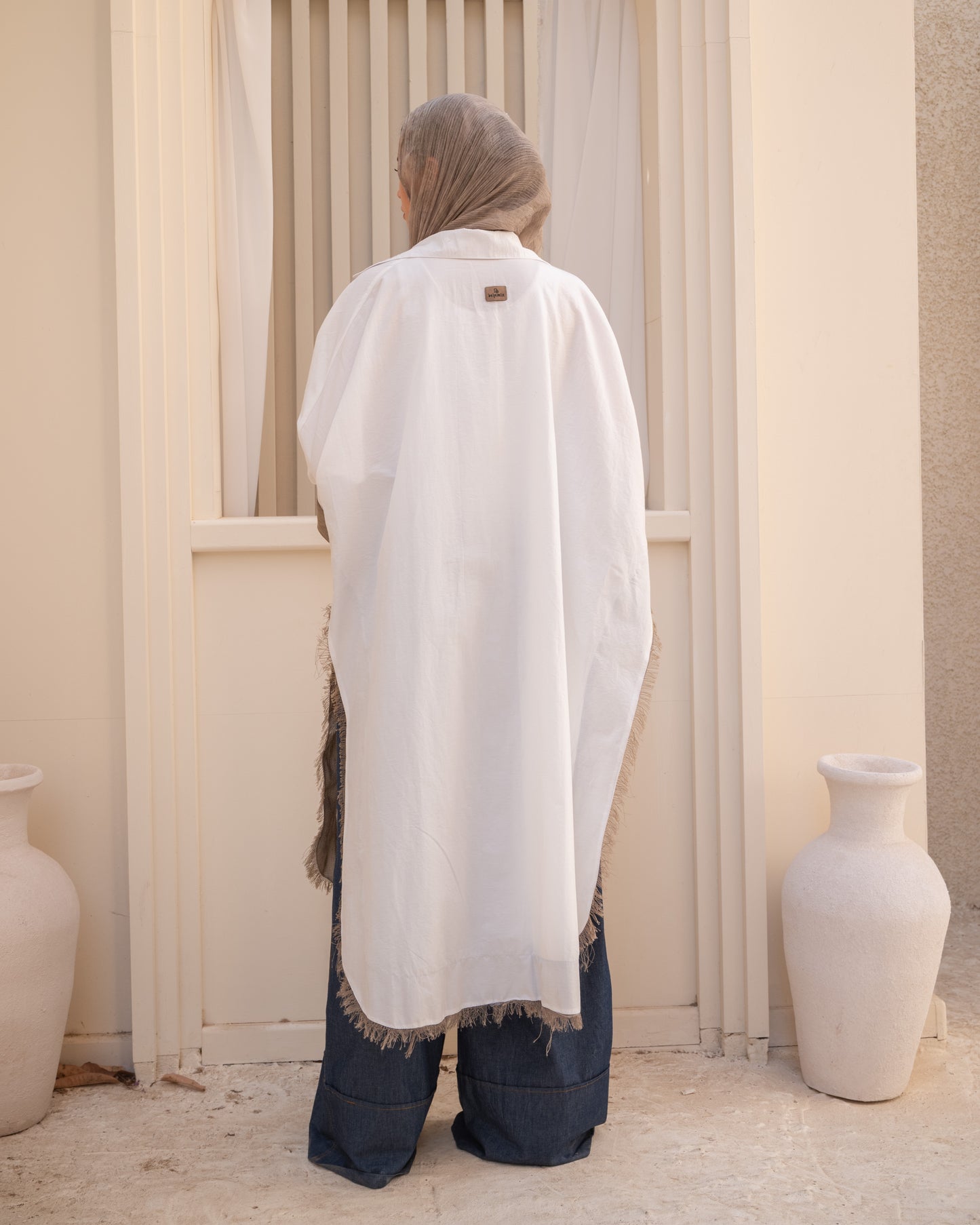 Breeze Burlap - White