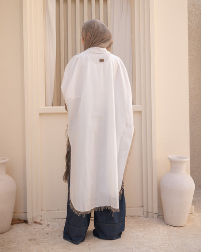 Breeze Burlap - White