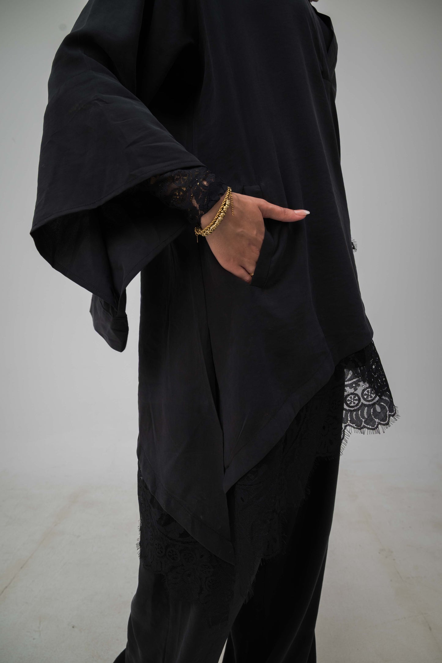 Camellia Set Black - Black Lace