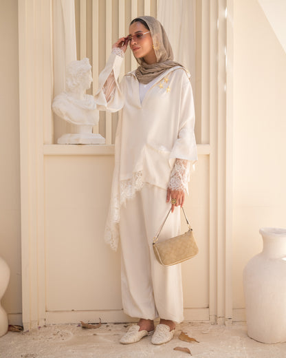 Camellia Set White - White Lace