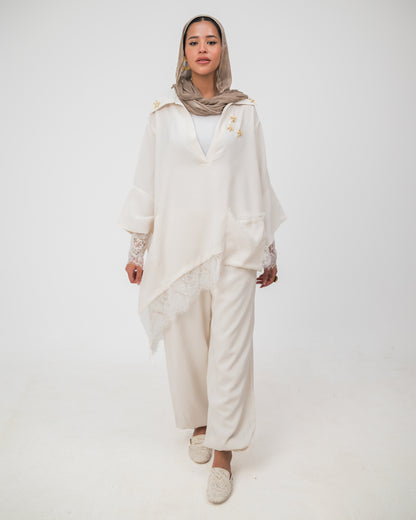 Camellia Set White - White Lace
