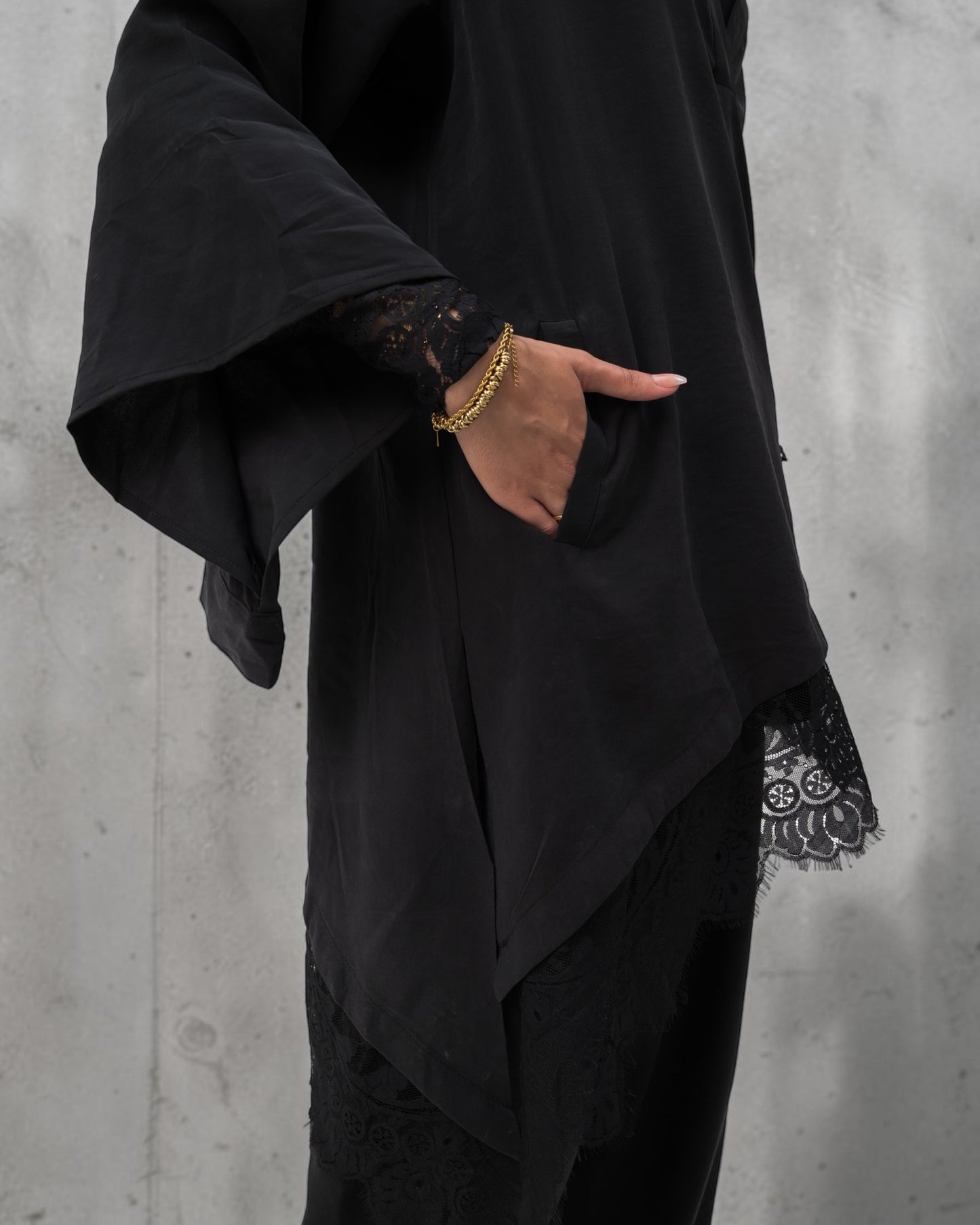 Camellia Blouse Black- Black Lace