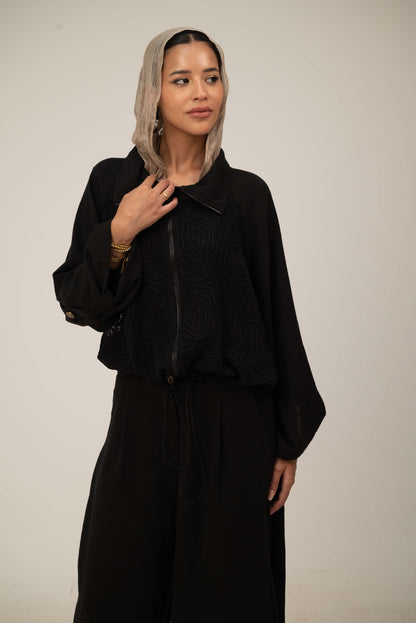 Floral Jacket - Black