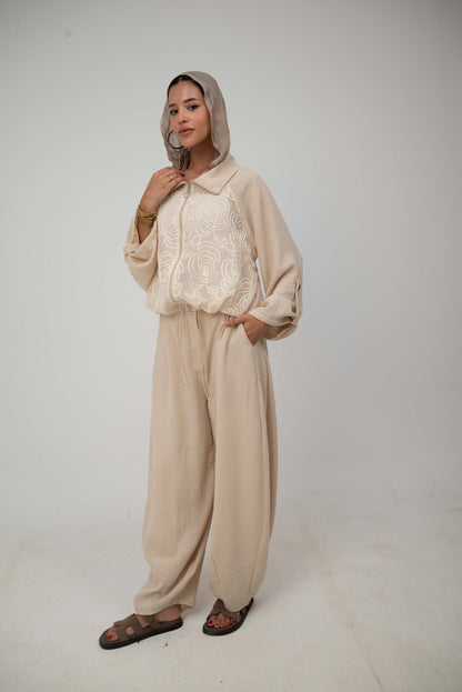 Ballon Pants - Beige