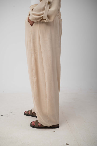 Ballon Pants - Beige