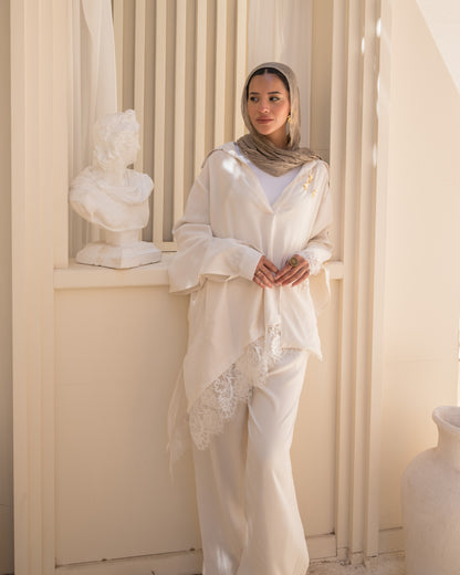 Camellia Set White - White Lace