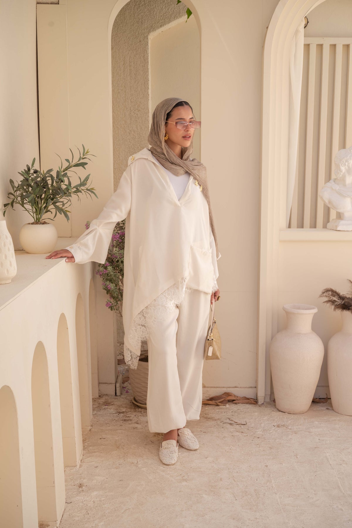 Camellia Pants White