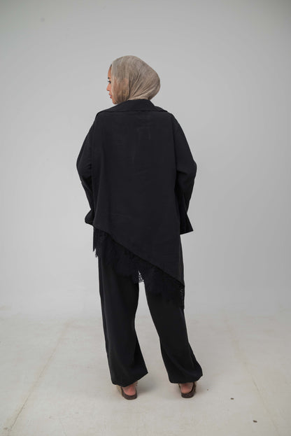Camellia Set Black - Black Lace
