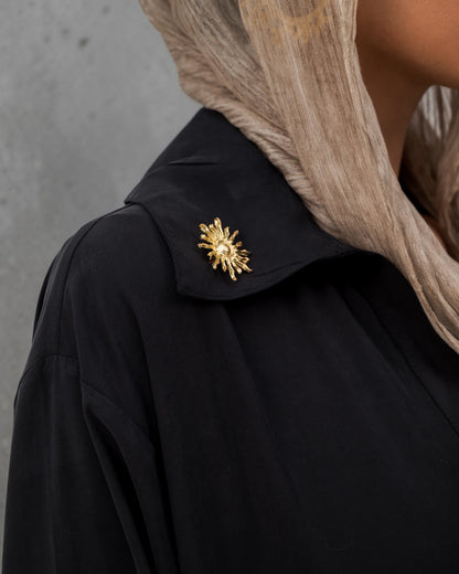 Camellia Blouse Black- Black Lace