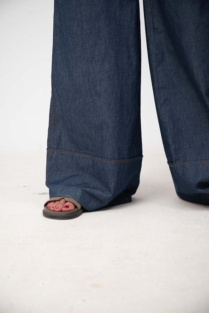 Ballon Pants - Dark Blue Jeans