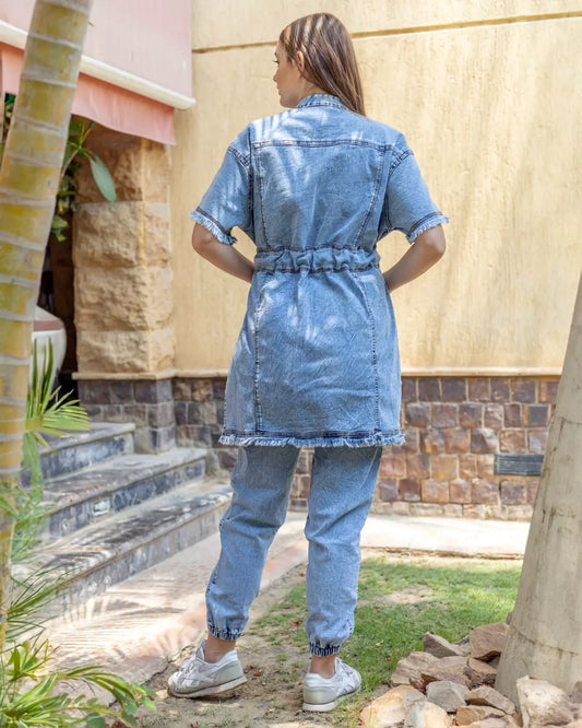 Pearl Denim Vest