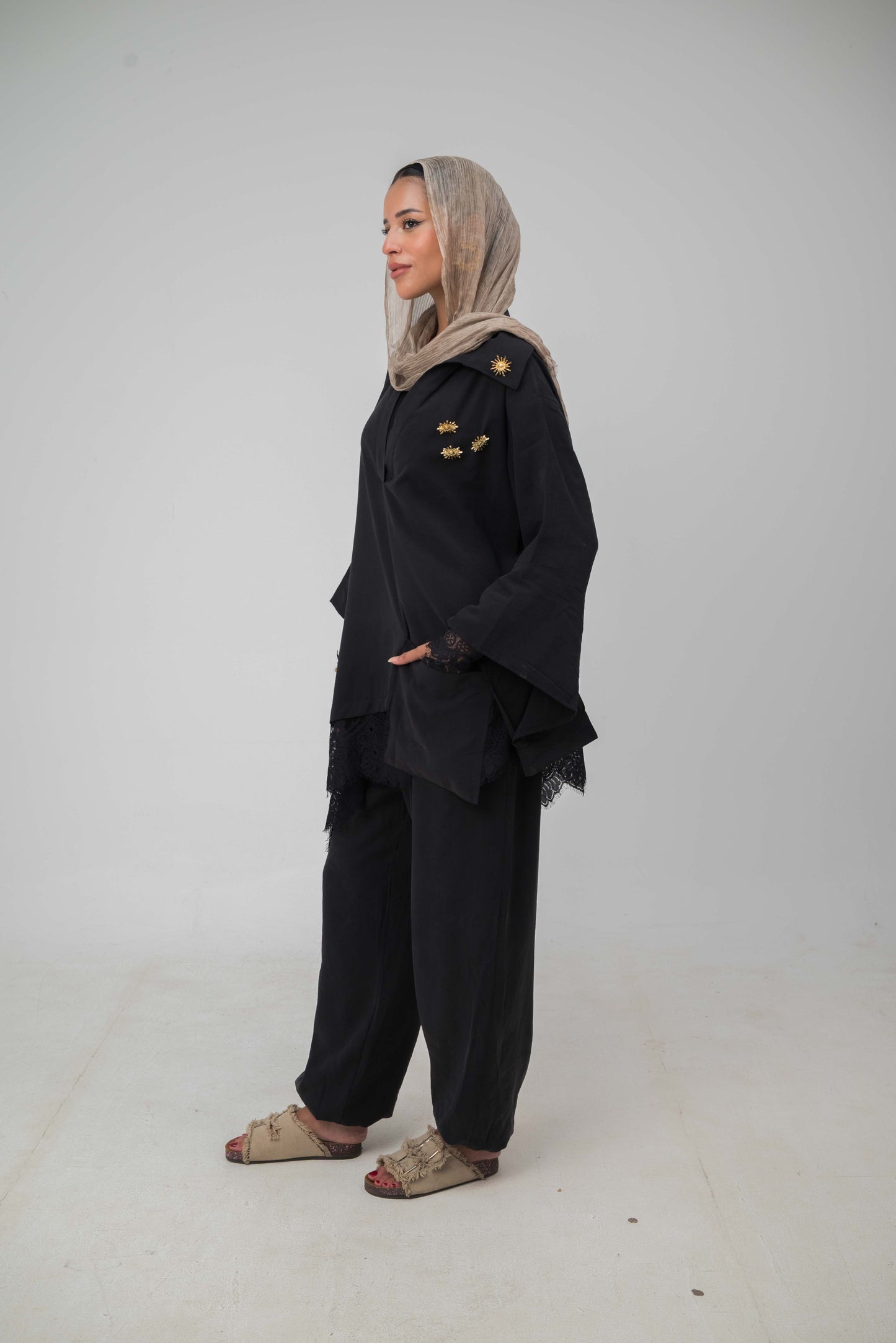 Camellia Pants Black