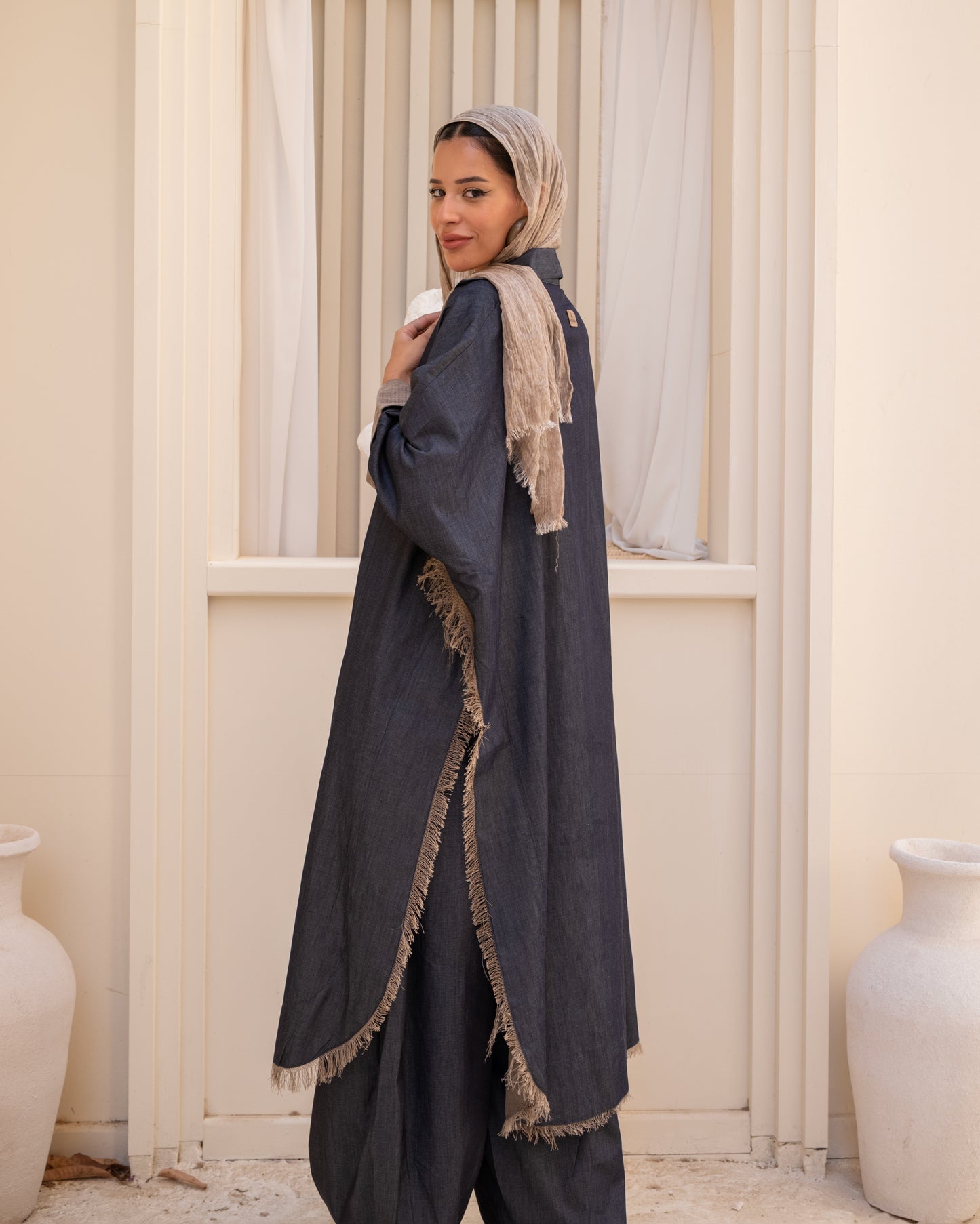 Breeze Burlap - Blue Black