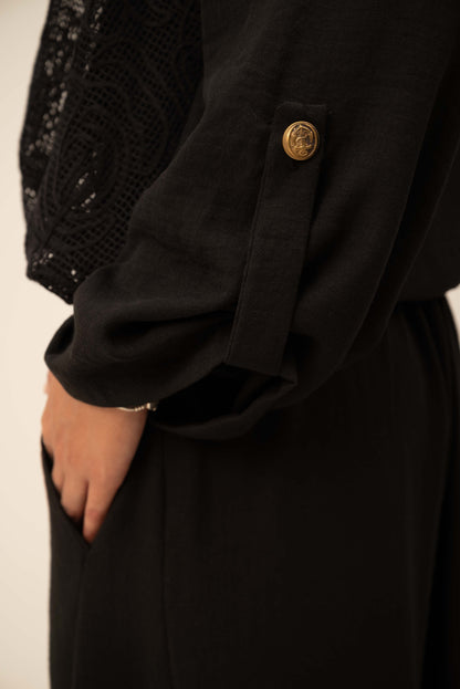 Floral Jacket - Black