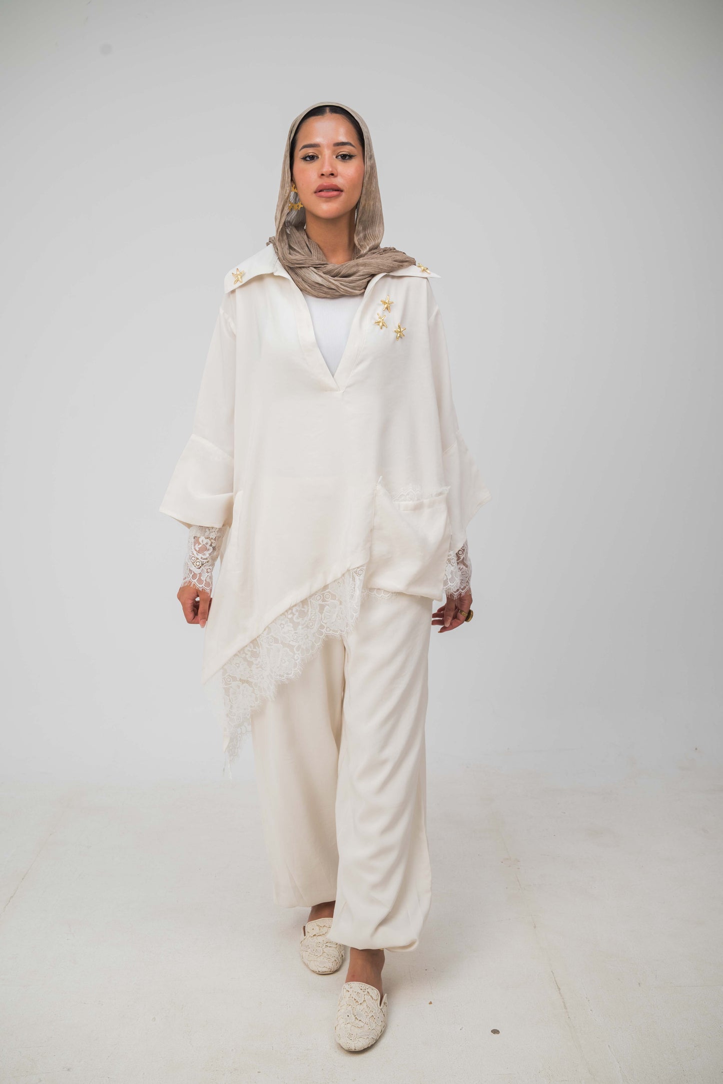 Camellia Pants White