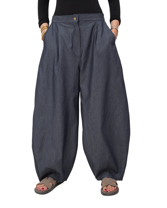 Ballon Pants- Navy Blue Jeans