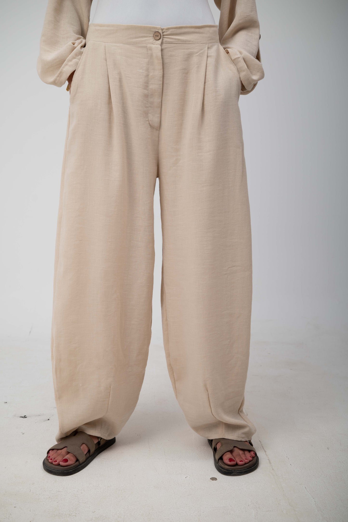 Ballon Pants - Beige