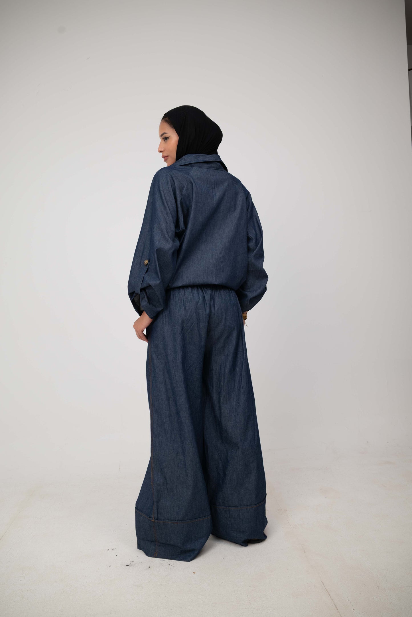 Ballon Pants - Dark Blue Jeans