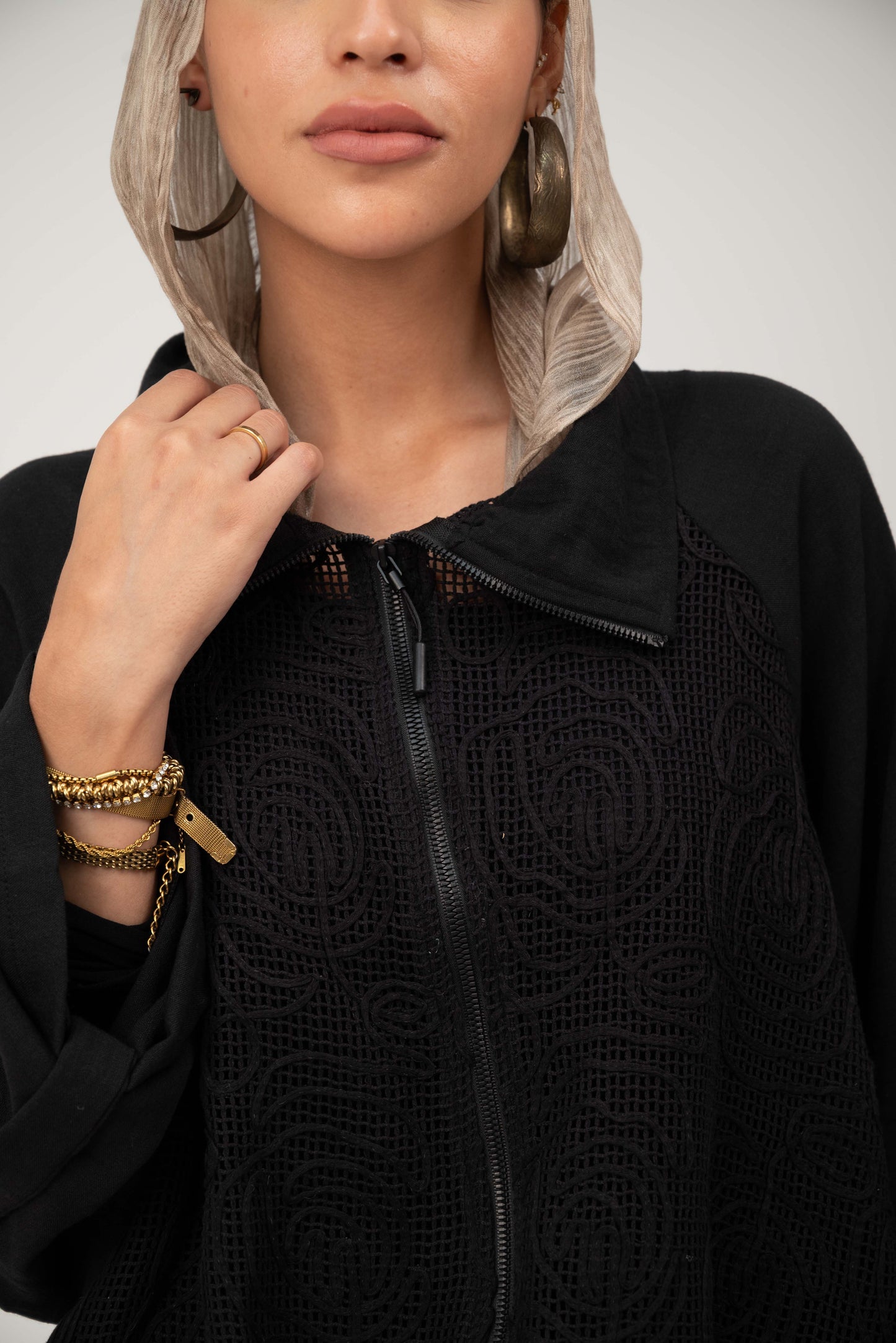 Floral Jacket - Black