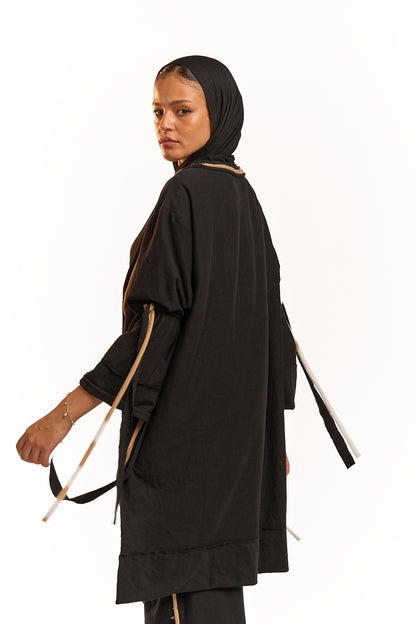 Raw set - Black in Beige