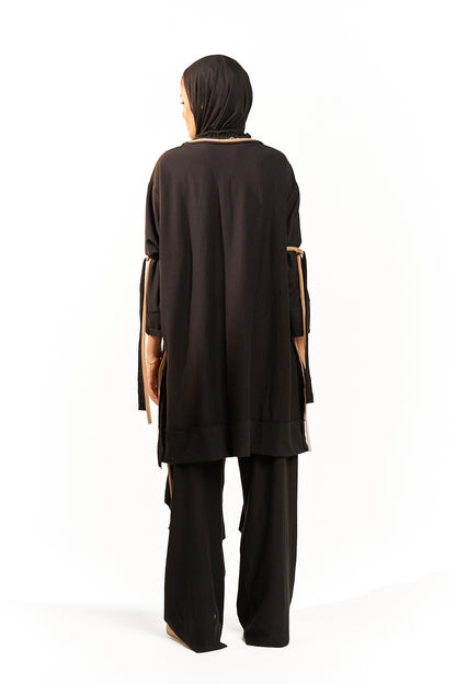 Raw set - Black in Beige