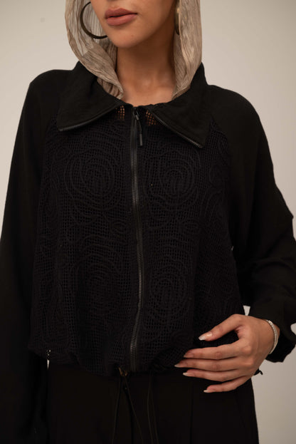 Floral Jacket - Black