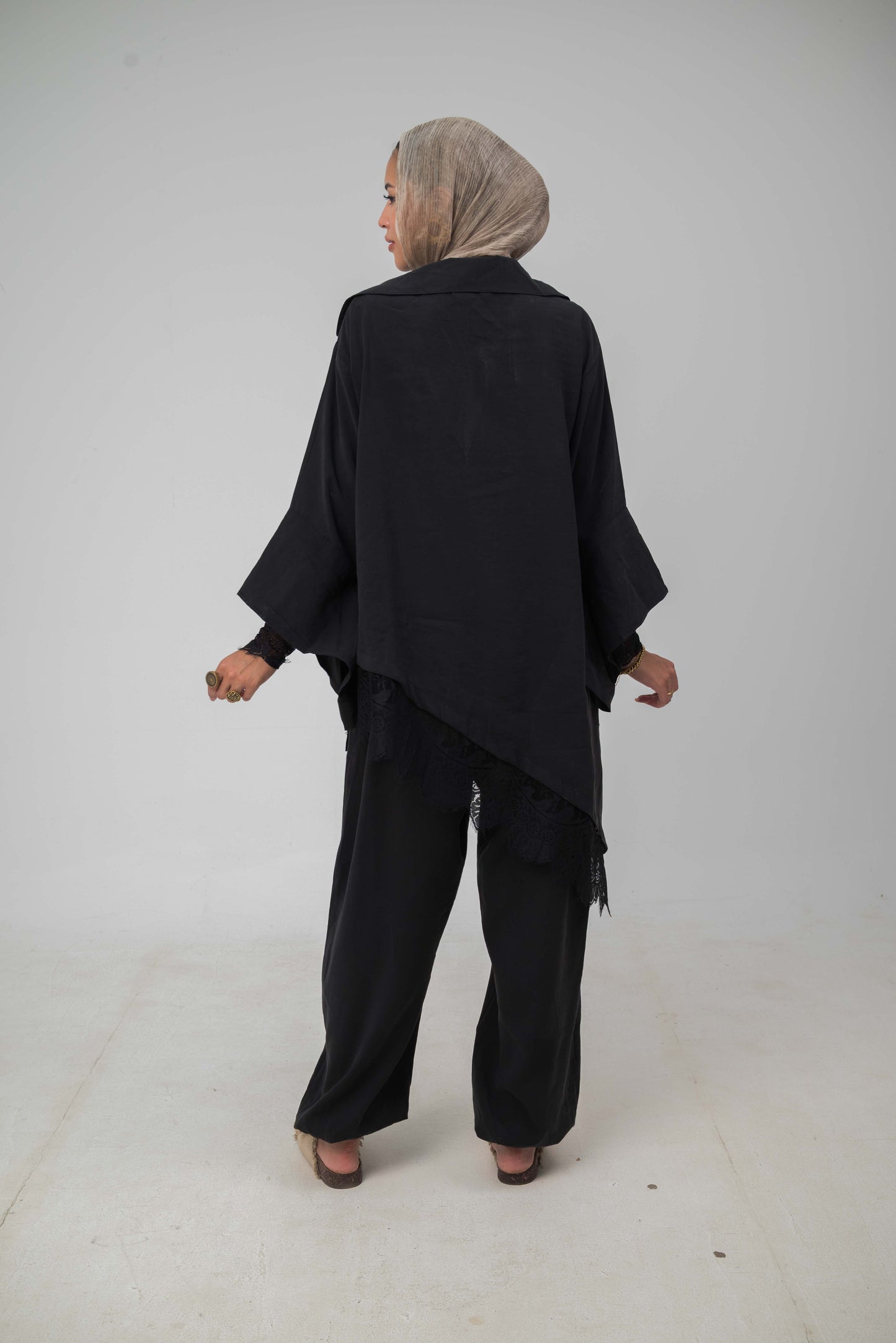 Camellia Set Black - Black Lace