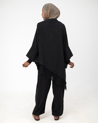 Camellia Set Black - Black Lace