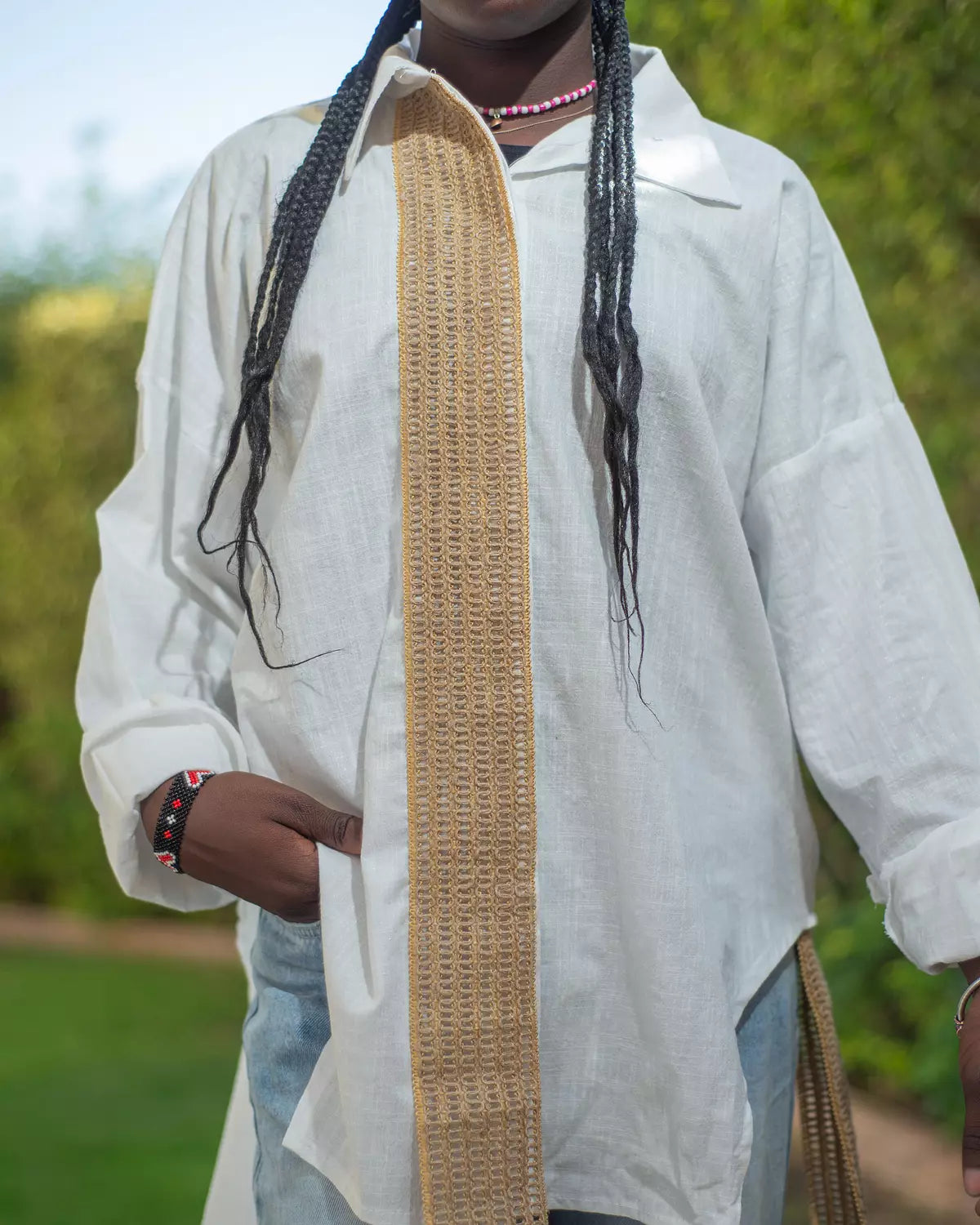 White Boho Shirt