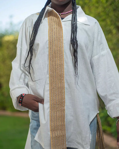 White Boho Shirt