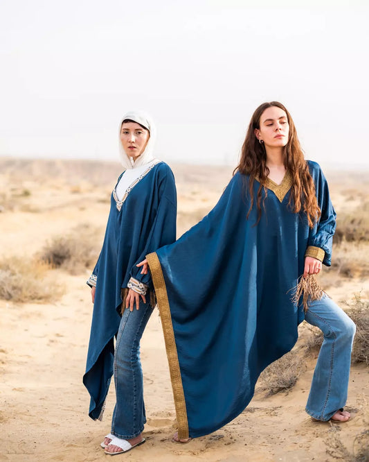 Royal Blue Poncho
