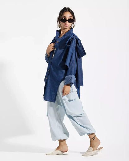 Bow Denim Shirt