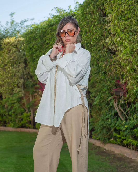 Camel Linen Pant