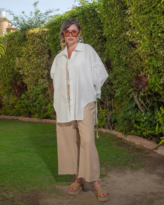 Camel Linen Pant